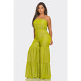 Load image into Gallery viewer, TIERED WIDE LEG TUBE JUMPSUIT