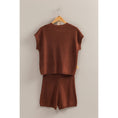 Load image into Gallery viewer, Short Sleeve Sweater And Shorts Set