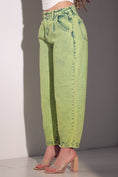Load image into Gallery viewer, Above the ankle - Lime Green Acid Wash