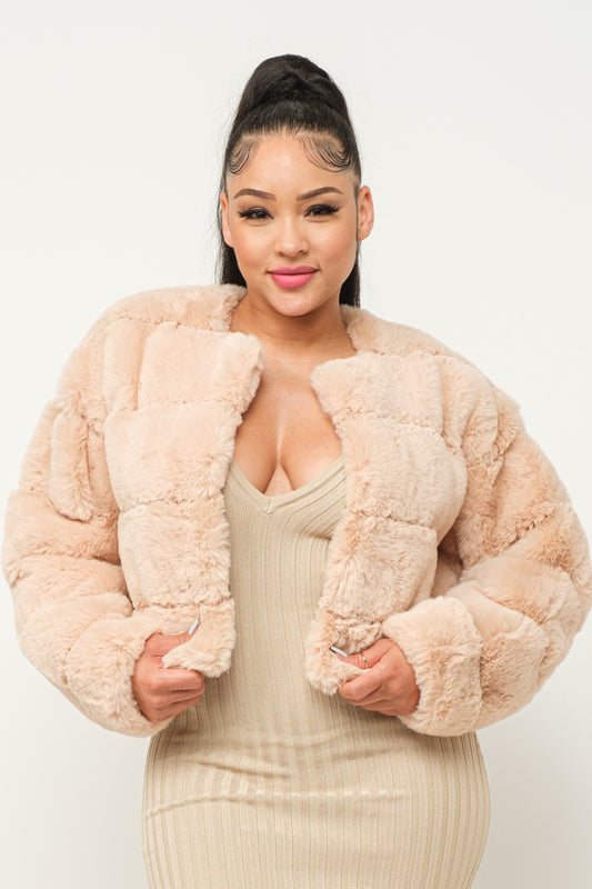 Blush Faux Fur
