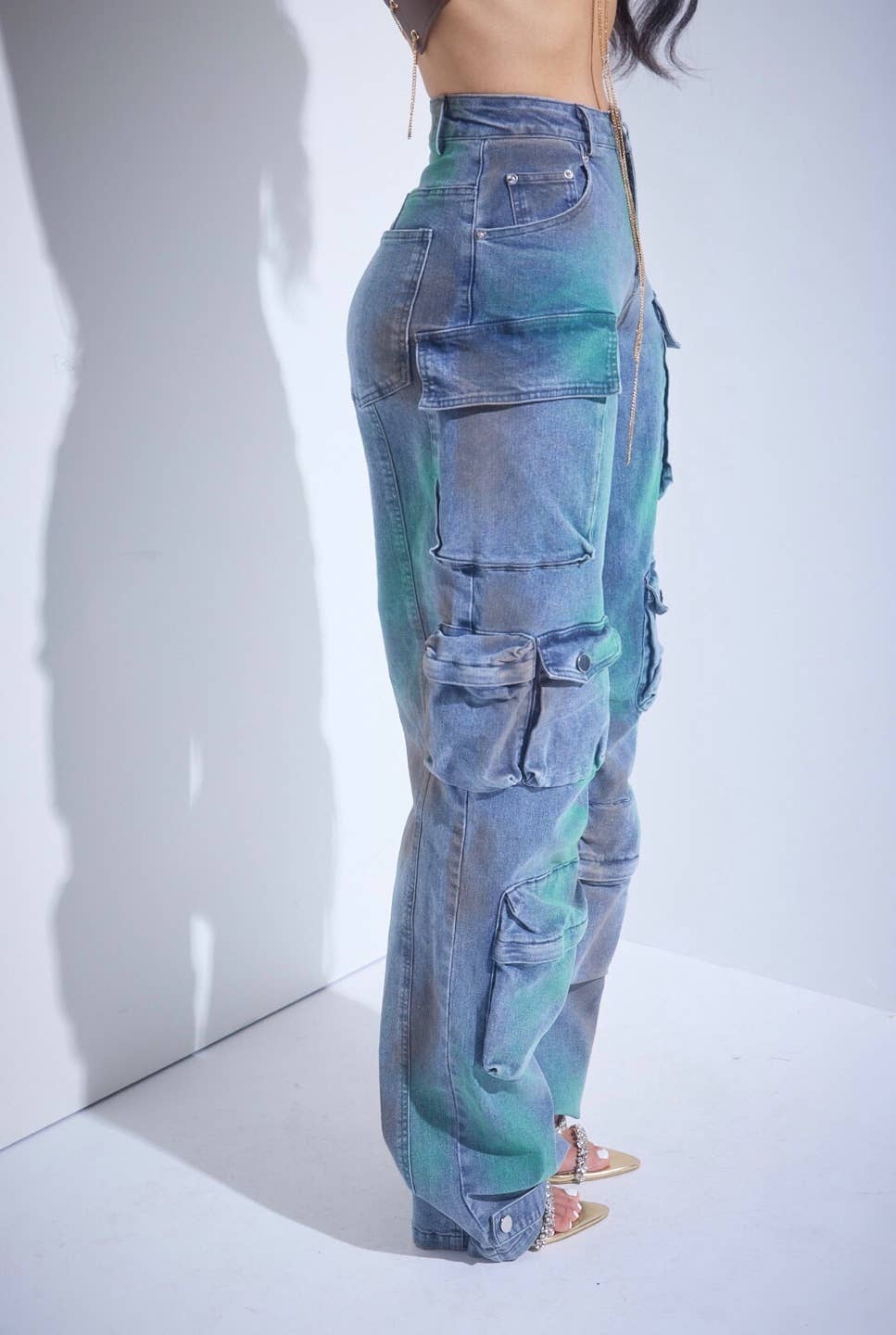Blue Sky Denim Cargo Pants