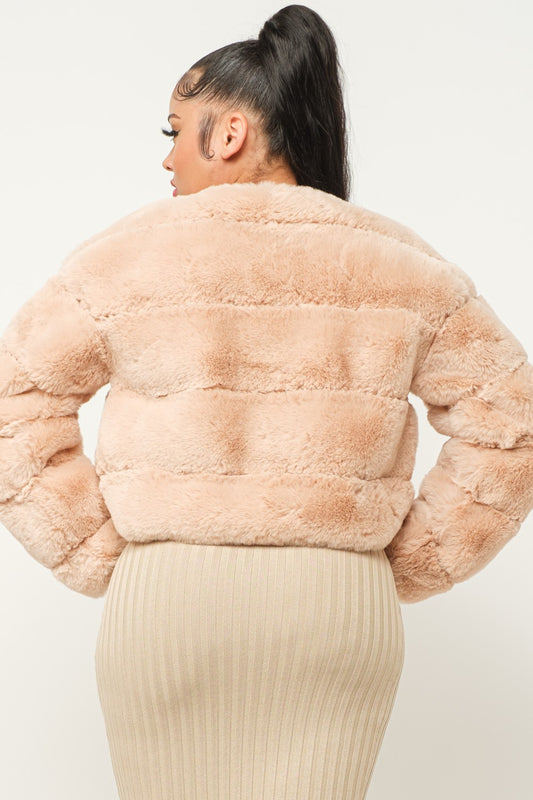 Blush Faux Fur