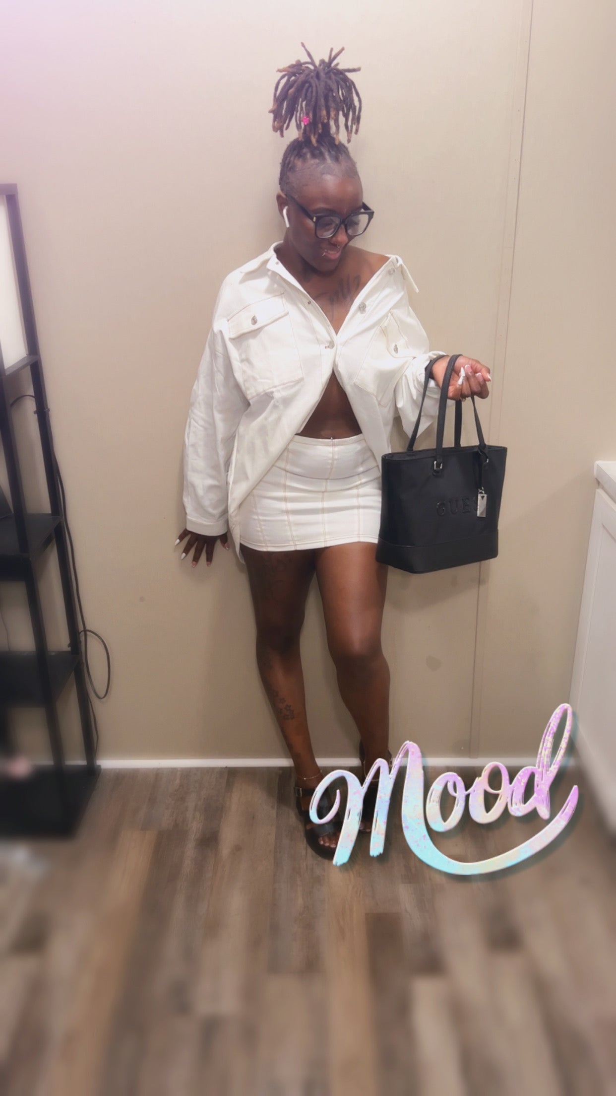 Oversize Jacket with Mini Skirt
