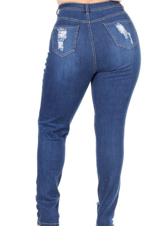 Rip Me Good denim skinny jeans