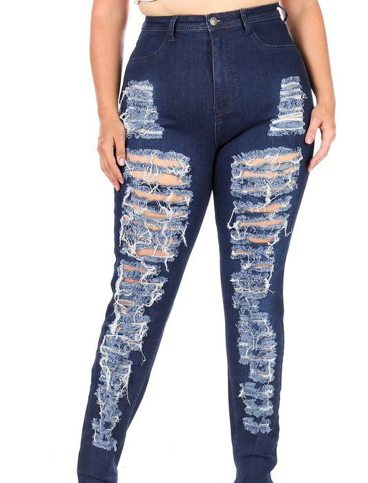 Rip Me Good denim skinny jeans