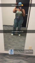 Load and play video in Gallery viewer, Blue Sky Denim Cargo Pants
